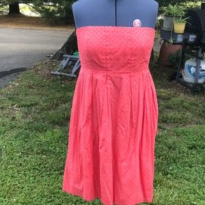 NWOT J. Crew Strapless Spring Dress